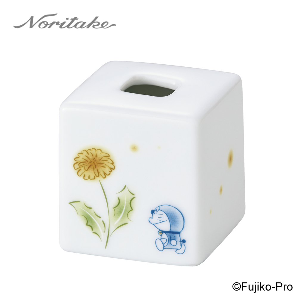 日本Noritake x 哆啦A夢-花卉系列 蒲公英 方形小花瓶 6CM✿70F001